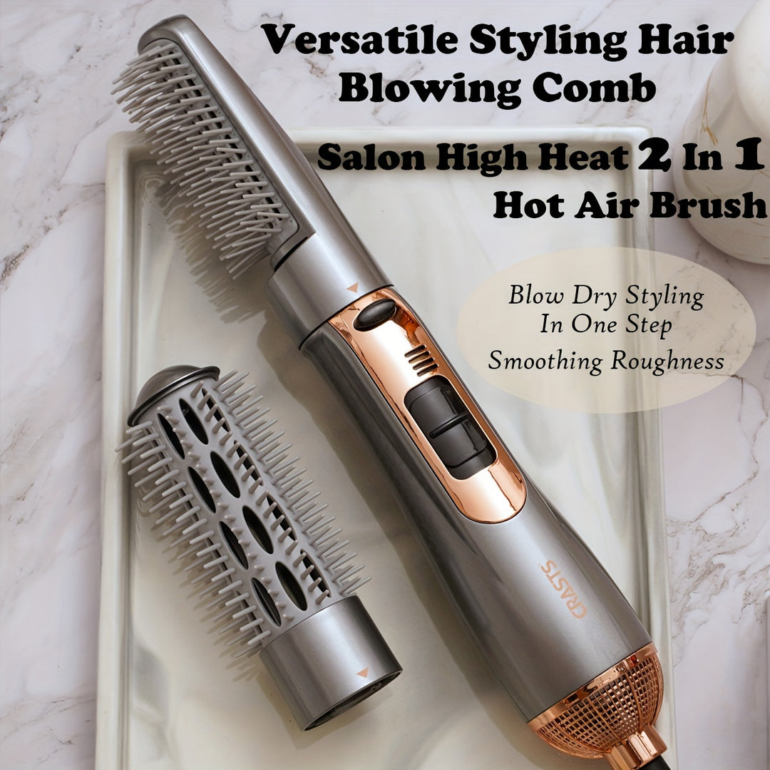 StyleComb | 2-in-1 Föhn- & Glättbürste mit Lockenfunktion