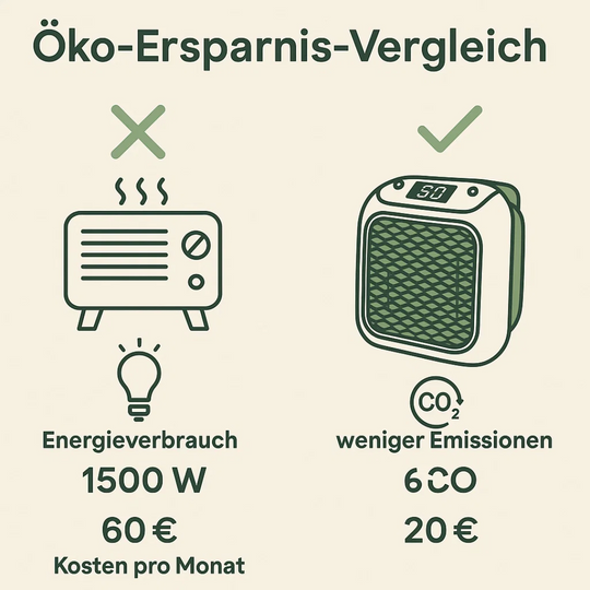 EcoHeat | Energiesparender Heizlüfter mit modernem Design Decorique.de