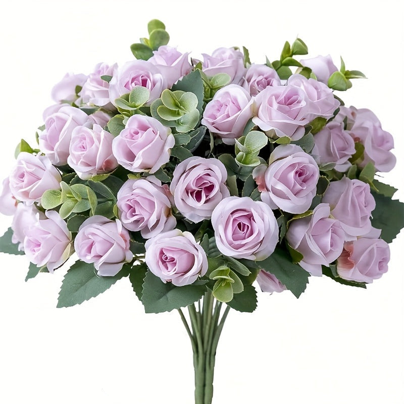 RoseCharm | Künstlicher Rosenstrauß – Vintage-Look, 10 Köpfe