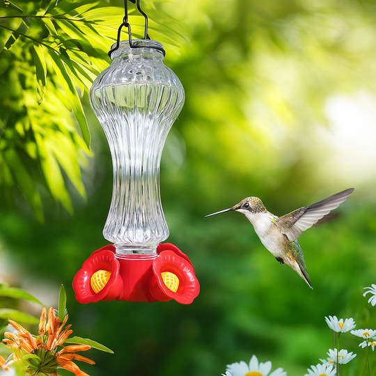 HummiJoy | Blütenförmiger Kolibri-Futterspender mit Ameisenschutz