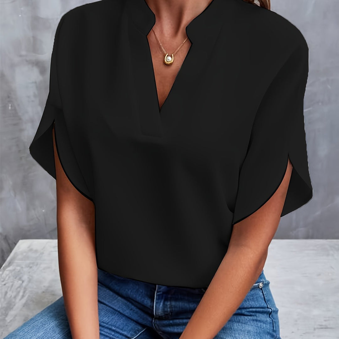 Eleanor | Stilvolle Bluse für jeden Anlass | Damen Schwarz Decorique.de