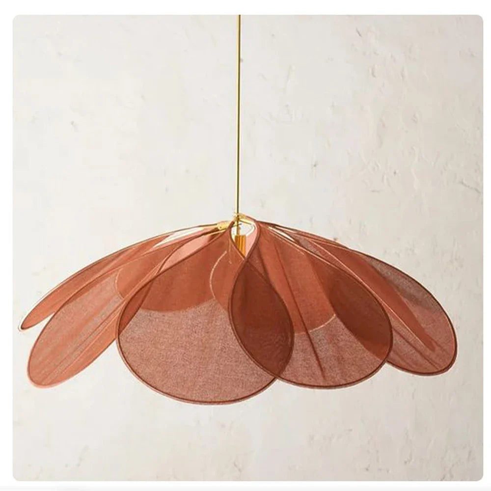 ElegaBloom | Blumenblatt-Lampe für moderne Wohnwelten Zimt Decorique.de