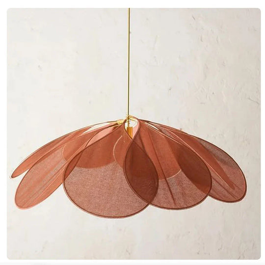 ElegaBloom | Blumenblatt-Lampe für moderne Wohnwelten Zimt Decorique.de