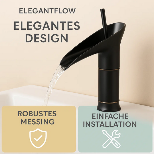 ElegantFlow | Luxuriöser Wasserhahn mit Wasserfall Decorique.de
