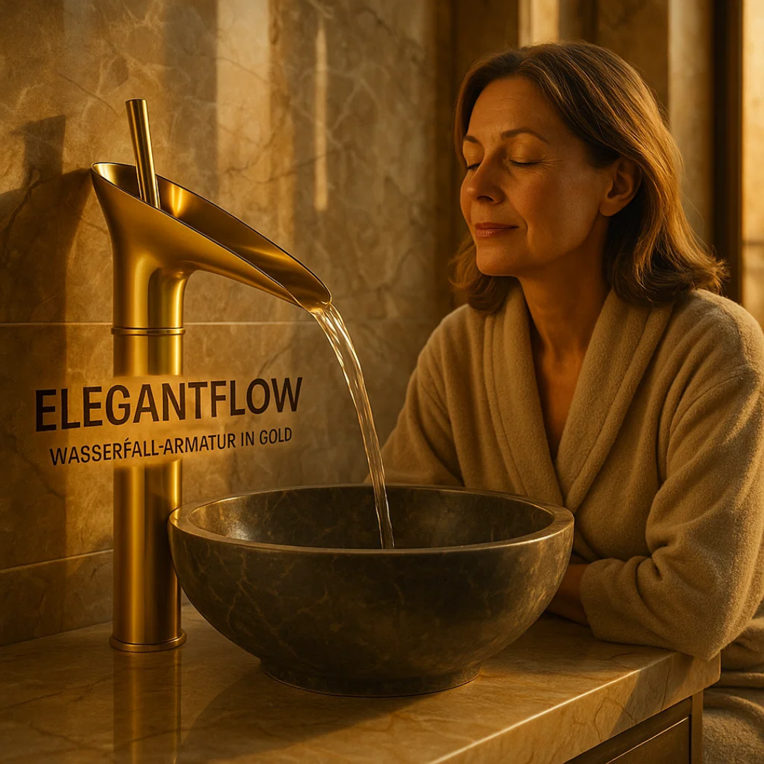 ElegantFlow | Luxuriöser Wasserhahn mit Wasserfall Decorique.de