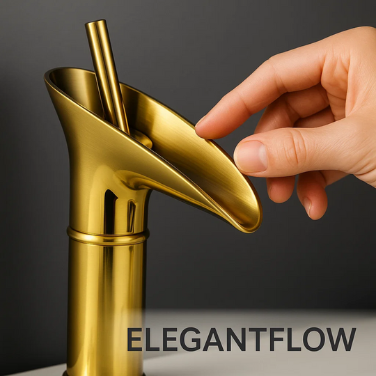ElegantFlow | Luxuriöser Wasserhahn mit Wasserfall Decorique.de