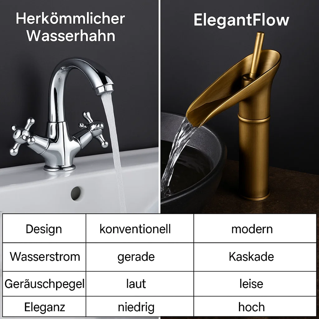 ElegantFlow | Luxuriöser Wasserhahn mit Wasserfall Decorique.de