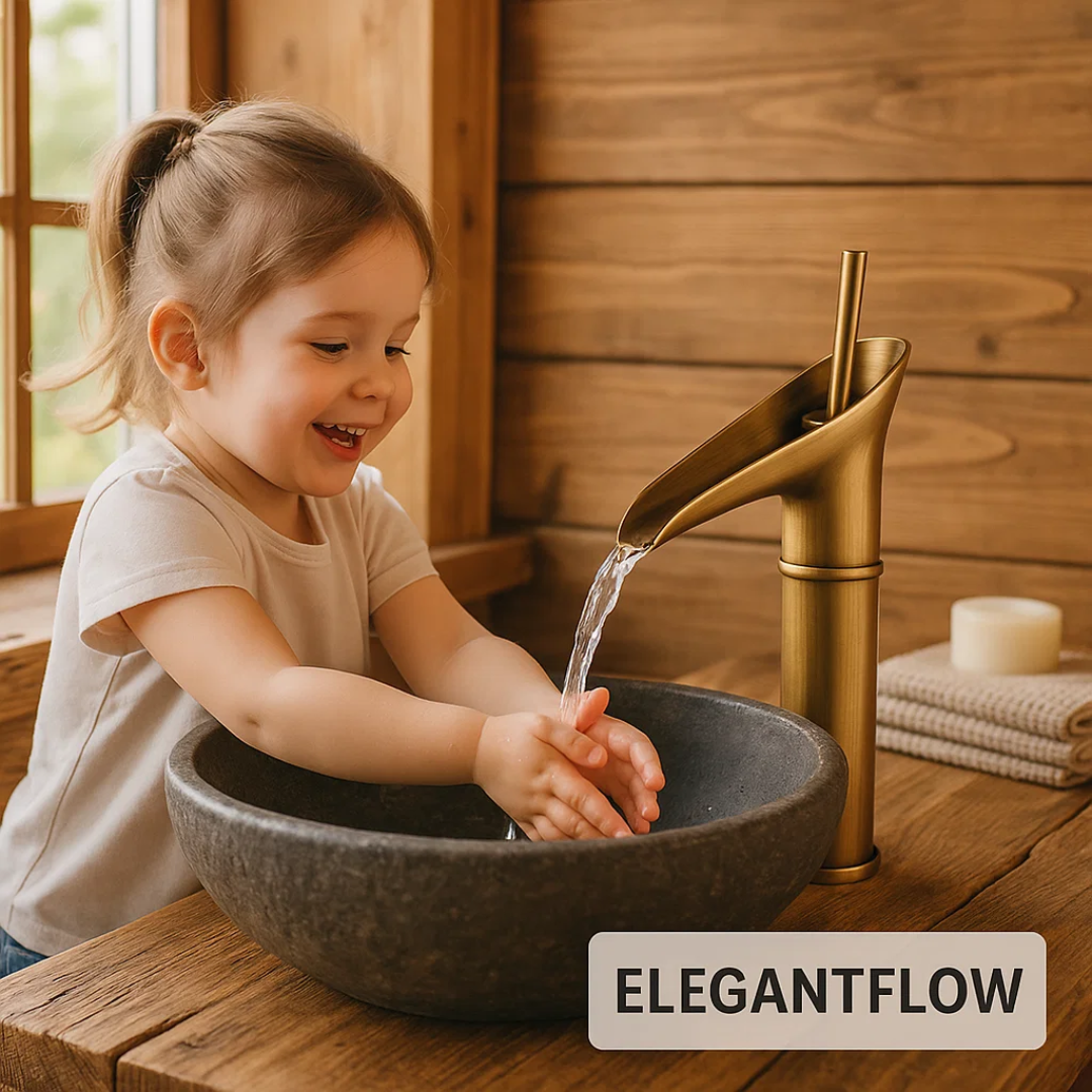 ElegantFlow | Luxuriöser Wasserhahn mit Wasserfall Decorique.de