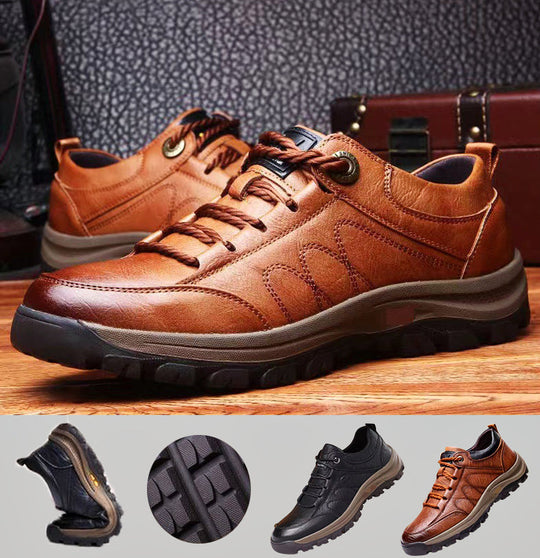 Elias | Handgefertigter Schuh mit Komfort & Stil | Herren Braun + Schwarz Decorique.de