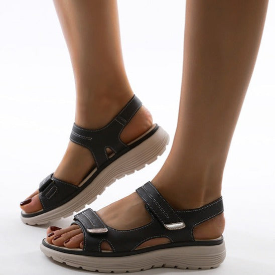 Eloise | Orthopädische Bungee-Sandalen | Damen Schwarz Decorique.de