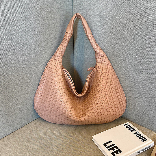Elvira | Handtasche Geflochten stilvoll Rosa Decorique.de