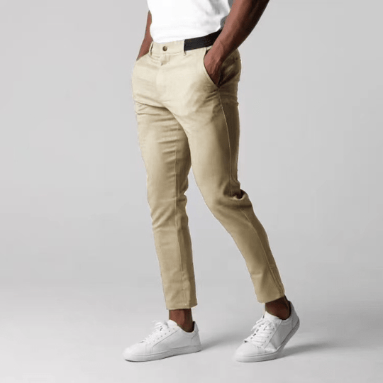 Emilio | Stretchige Skinny-Hose | Herren Khaki Decorique.de