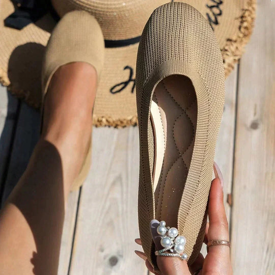 Everleigh | Bequeme Orthopädische Slip-On Schuhe | Damen Kamel Decorique.de