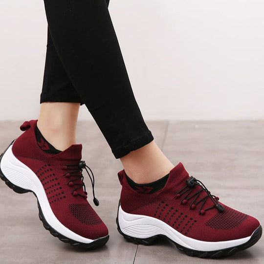 Everly | Orthopädische Komfort-Sneaker | Damen Rot Decorique.de