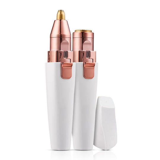 FlawlessBrow | Doppelschneider für Augenbrauen & Gesicht im weißen Design