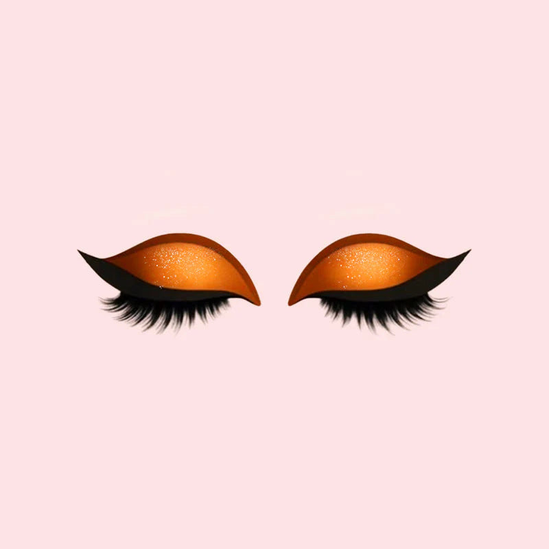 EyeMuse | 3-in-1 Lidschatten-Sticker – Schnell & Wiederverwendbar Orange Decorique.de
