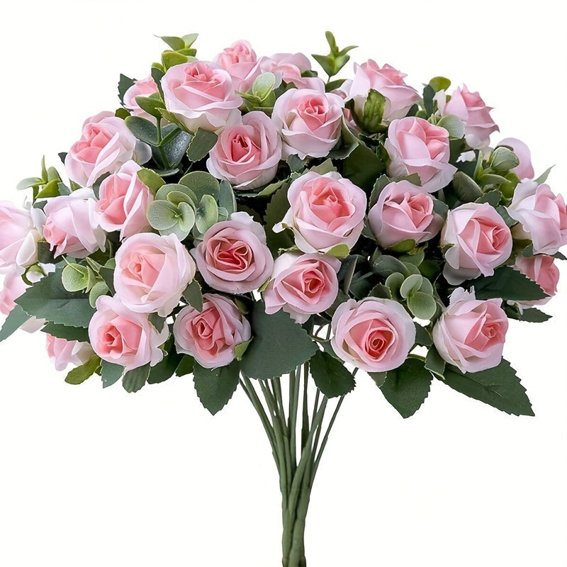 RoseCharm | Künstlicher Rosenstrauß – Vintage-Look, 10 Köpfe
