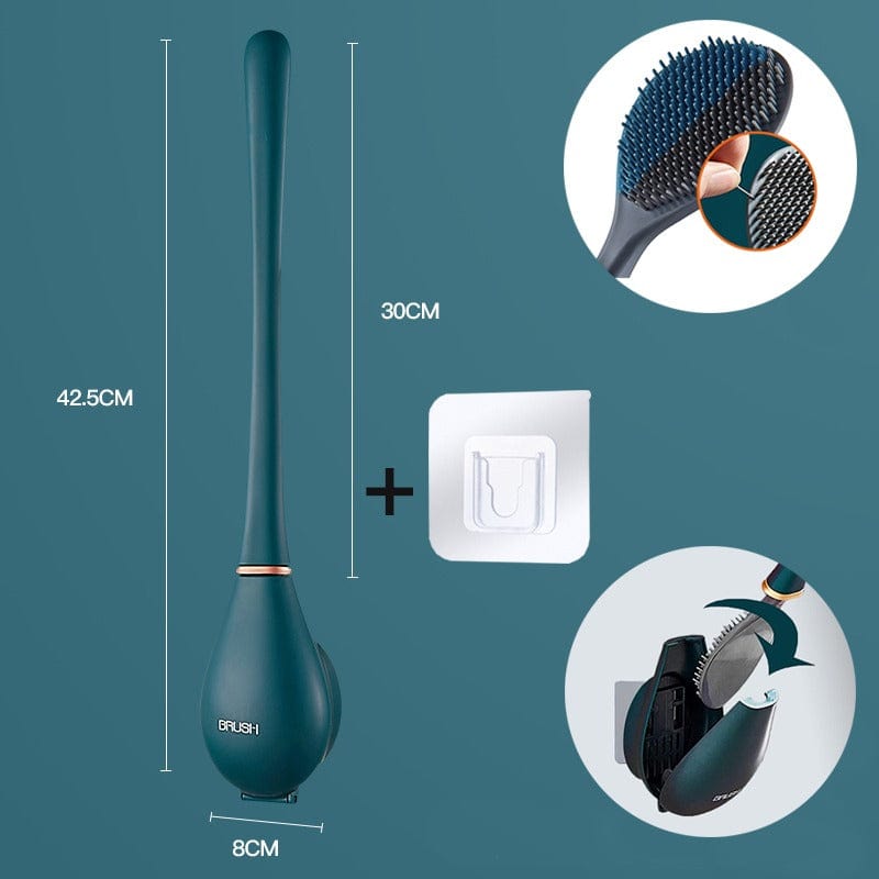 PureBrush | Elegante WC-Bürste mit antibakteriellem Silikonkopf