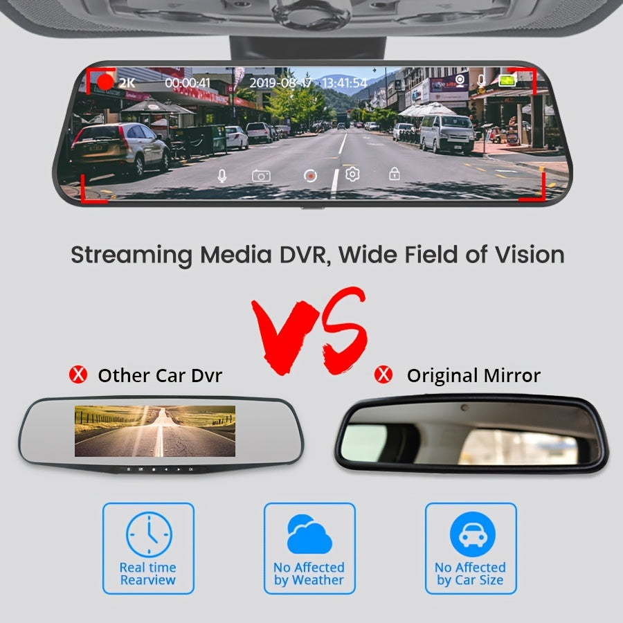 ClearPath | Dual Dashcam – 1080P Front & 720P Heck, Touchscreen