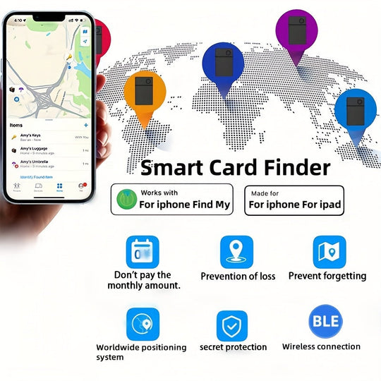 CardMate | Slim iPhone Tracking-Karten - 2er-Pack