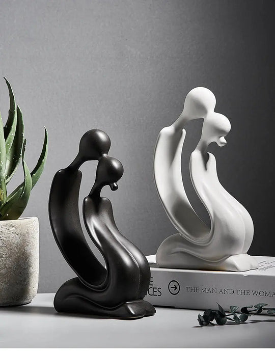 FaceMuse | Abstrakte Skulptur in Schwarz & Weiß Decorique.de