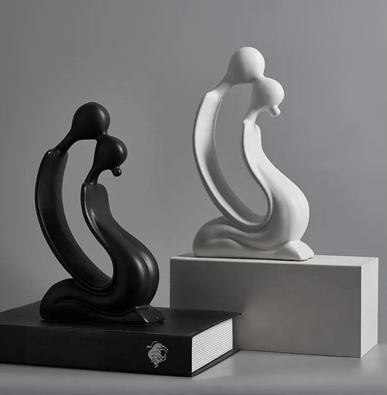 FaceMuse | Abstrakte Skulptur in Schwarz & Weiß Decorique.de