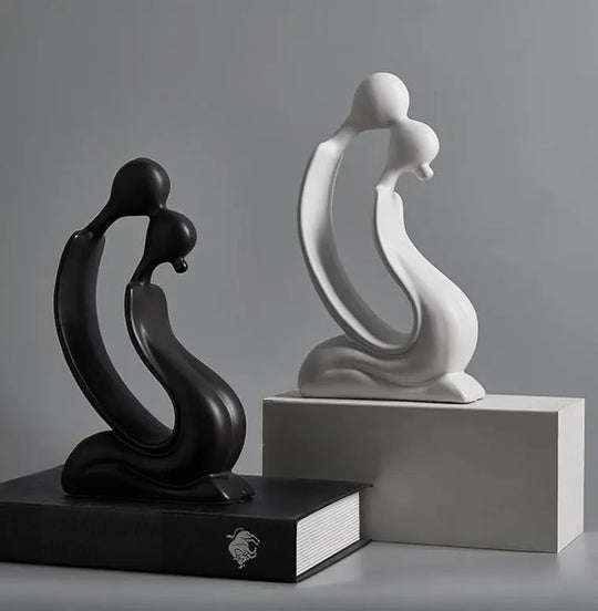 FaceMuse | Abstrakte Skulptur in Schwarz & Weiß Decorique.de