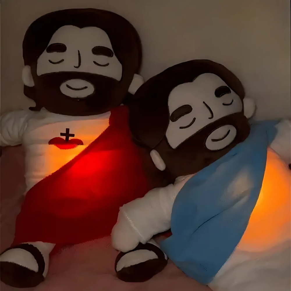 FaithHug | Beruhigendes Jesus-Plüschspielzeug mit Atemfunktion Decorique.de