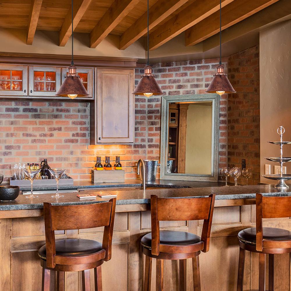 CopperDome | Industrielle Vintage-Antik-Kupfer-Pendelleuchte