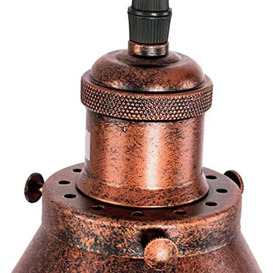 CopperDome | Industrielle Vintage-Antik-Kupfer-Pendelleuchte