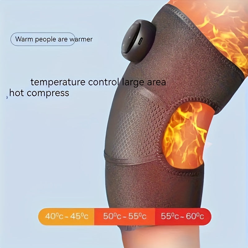 ThermaFlex | Heizbandage – 3-in-1 Wärme & Vibration für Knie, Schulter, Ellbogen