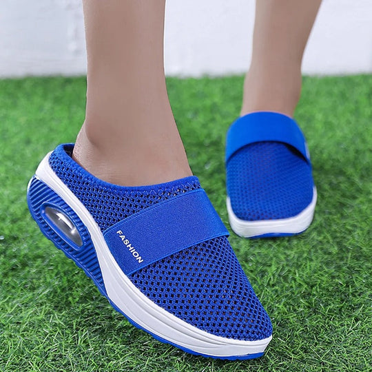 Felicia | Bequeme Luftkissen-Wanderschuhe | Damen blau Decorique.de