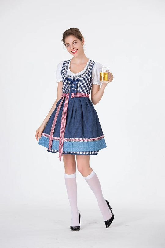 FestDress | Traditionelles Oktoberfest-Damenkostüm Blau D Decorique.de