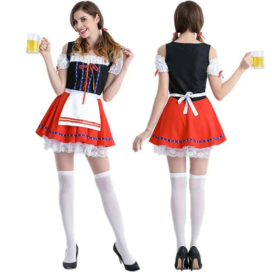 FestDress | Traditionelles Oktoberfest-Damenkostüm Rot B Decorique.de
