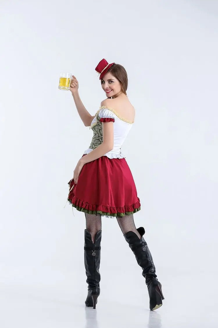 FestDress | Traditionelles Oktoberfest-Damenkostüm Rot C Decorique.de