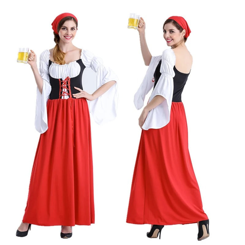 FestDress | Traditionelles Oktoberfest-Damenkostüm Rot D Decorique.de
