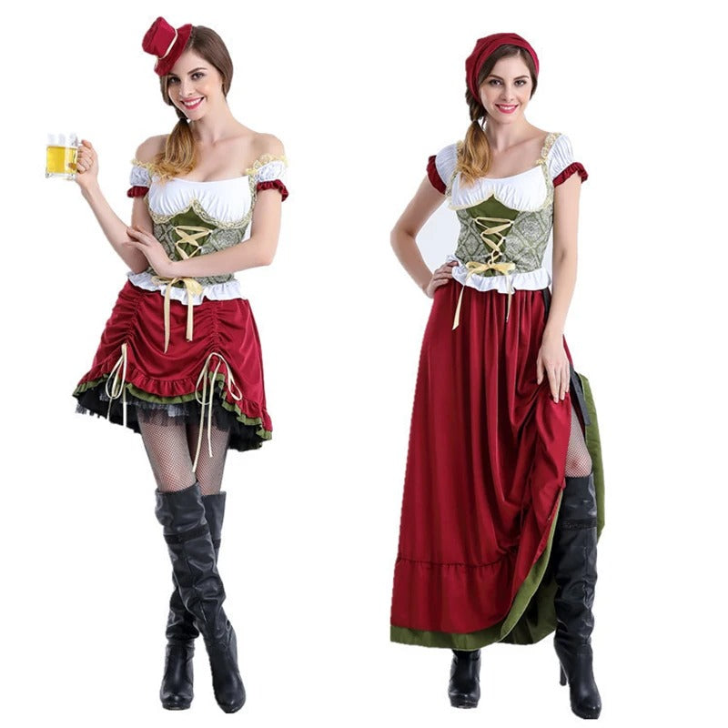 FestDress | Traditionelles Oktoberfest-Damenkostüm Rot E Decorique.de