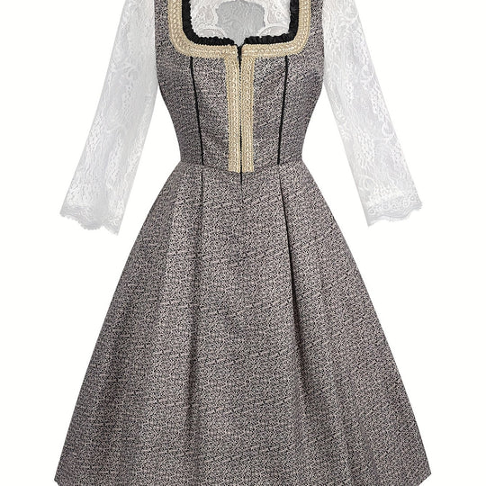 Festzauber | Damen-Corsagenkleid – Tradition & Figurbetonung Gemischte Farbe Decorique.de