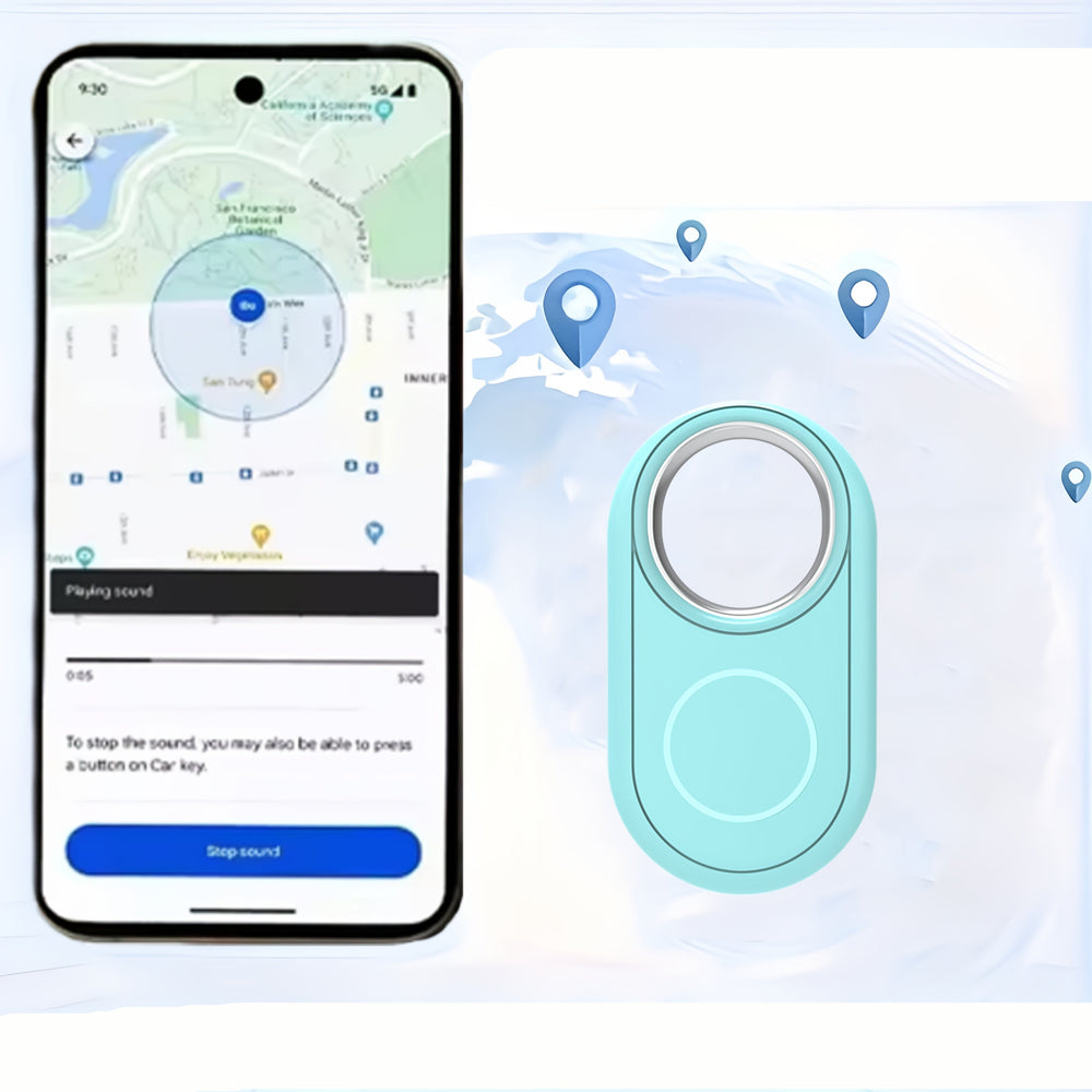 FindPro | Smart Bluetooth Tracker - Weltweite Anti-Verlust-Warnungen Blue Decorique.de