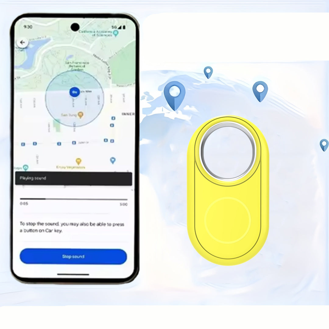 FindPro | Smart Bluetooth Tracker - Weltweite Anti-Verlust-Warnungen Gelb Decorique.de