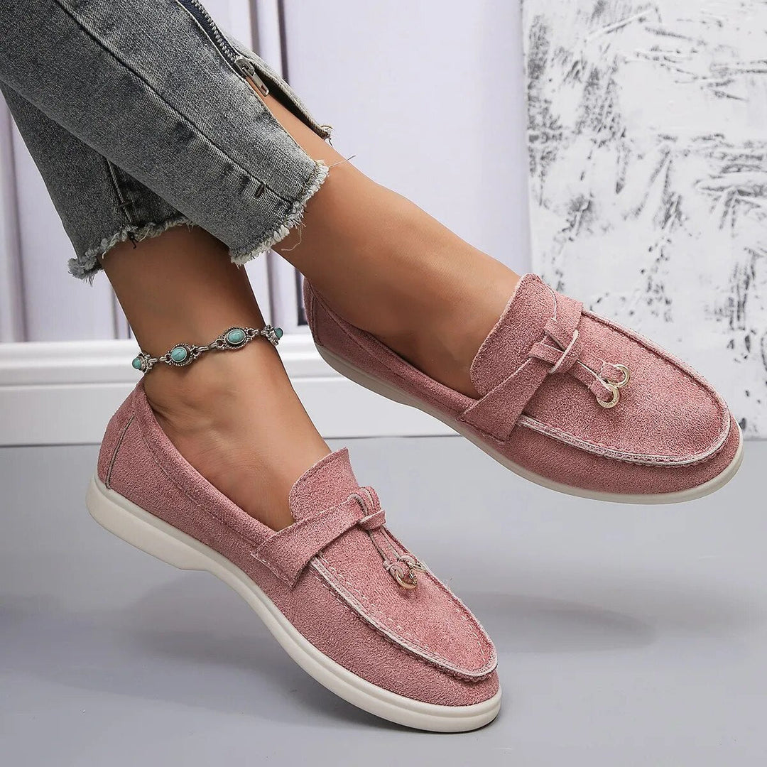 Fioralina | Damen-Loafer – Hochwertiges Leder Rosa Decorique.de