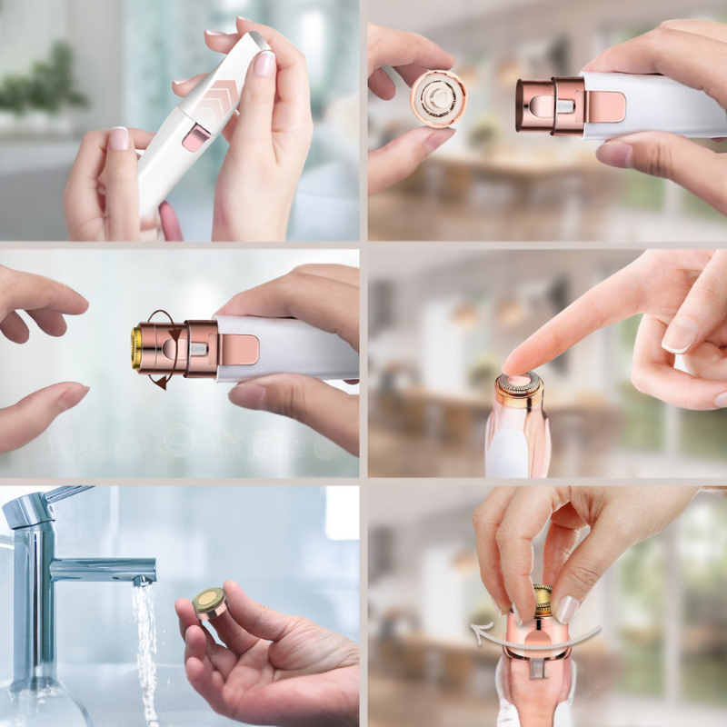 FlawlessBrow | Doppelschneider für Augenbrauen & Gesicht im weißen Design Decorique.de