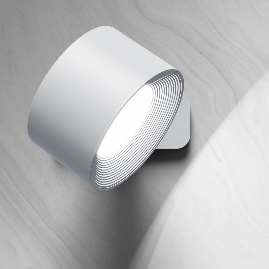 Flexilight | Kabellose wiederaufladbare 360°-Wandleuchte Weiß Decorique.de