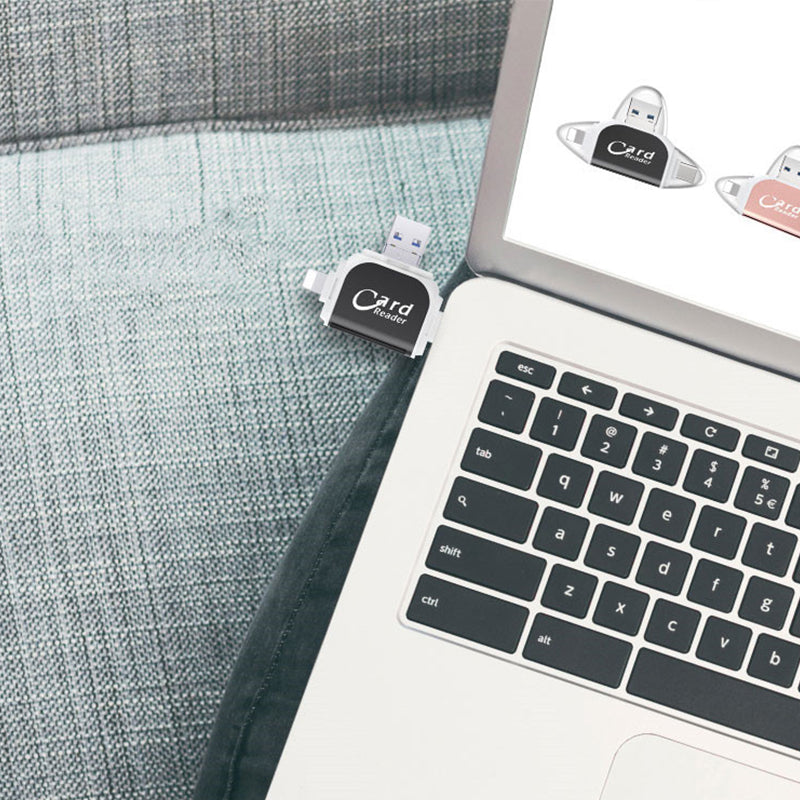 FlexiPort | 4-in-1 Kartenadapter – Für iPhone, Android & Laptop Decorique.de