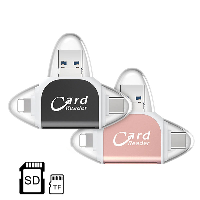 FlexiPort | 4-in-1 Kartenadapter – Für iPhone, Android & Laptop Decorique.de