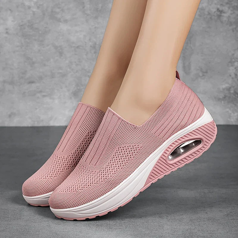 FlexiStep | Orthopädische Slip-On Sneakers für maximalen Komfort Rose Decorique.de