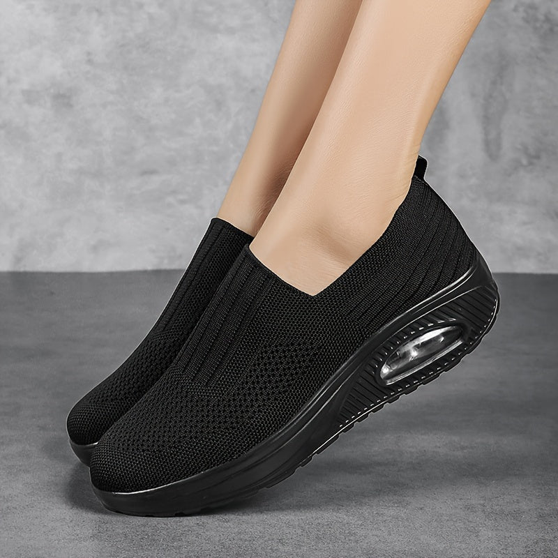 FlexiStep | Orthopädische Slip-On Sneakers für maximalen Komfort Schwarz Decorique.de