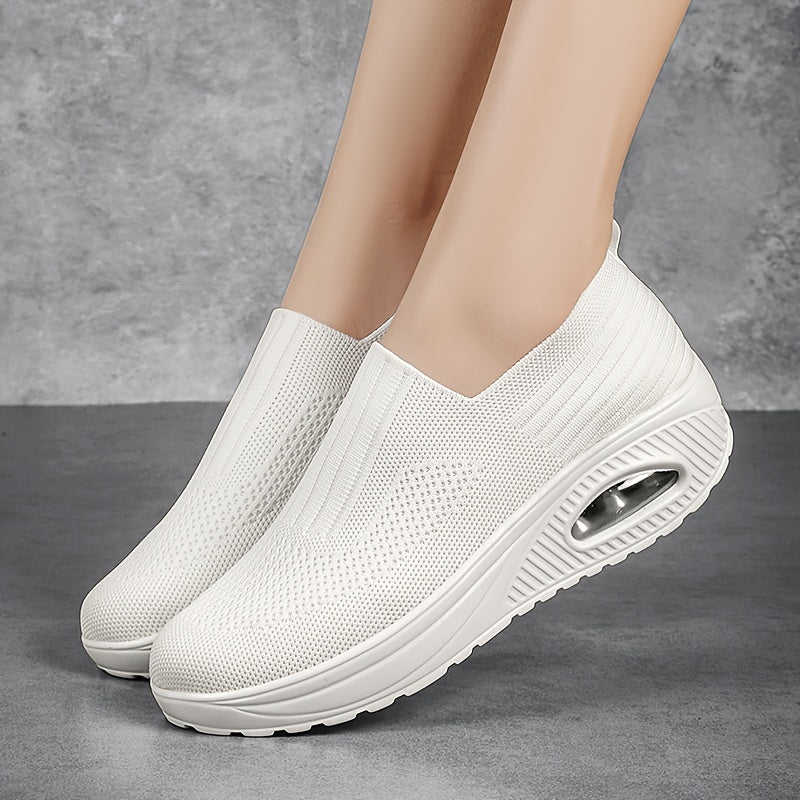FlexiStep | Orthopädische Slip-On Sneakers für maximalen Komfort Weiß Decorique.de