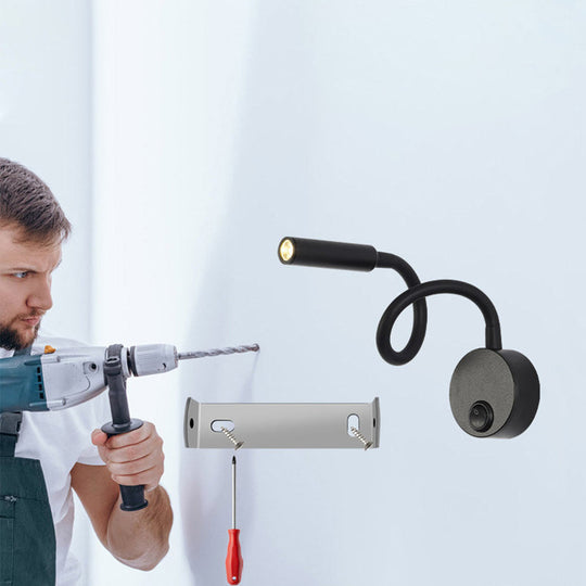 FlexoLume | Leselampe – Mit flexiblem Schlauch für verstellbare Beleuchtung Decorique.de