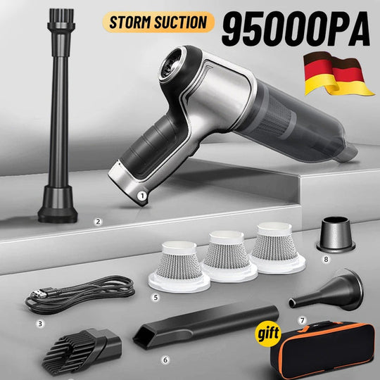 FlexVac | Ultra leistungsstarker kabelloser Autosauger Decorique.de